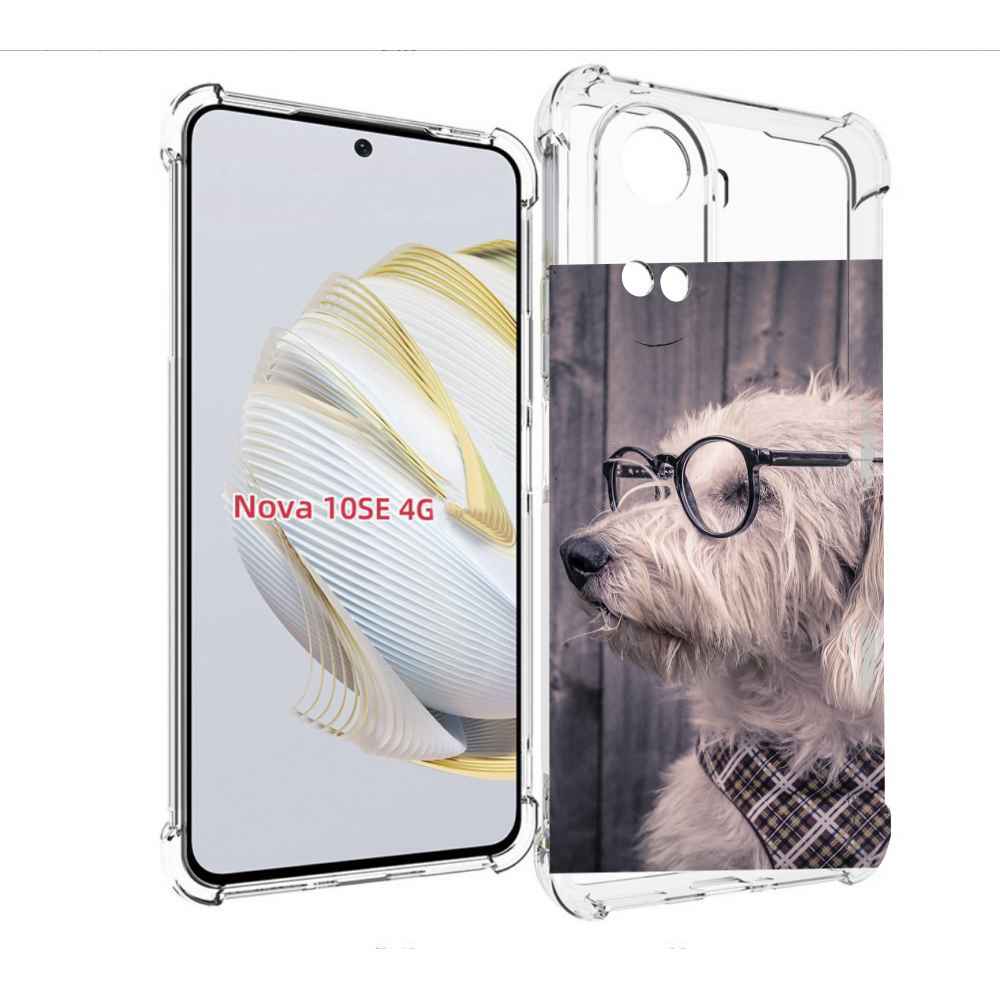 

Чехол MyPads Собака-в-очках для Huawei Nova 10 SE, Прозрачный, Tocco