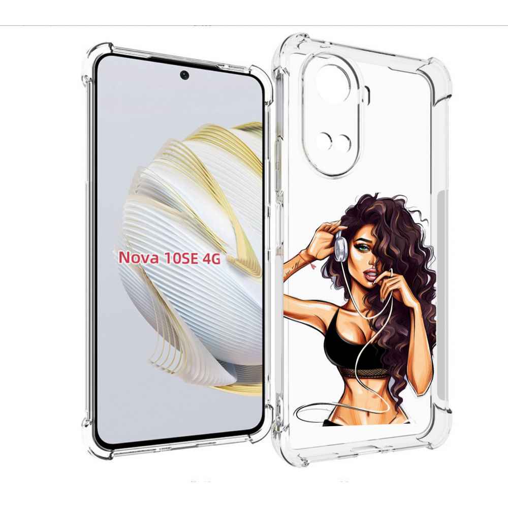 

Чехол MyPads Спортивная-девушка женский для Huawei Nova 10 SE, Прозрачный, Tocco