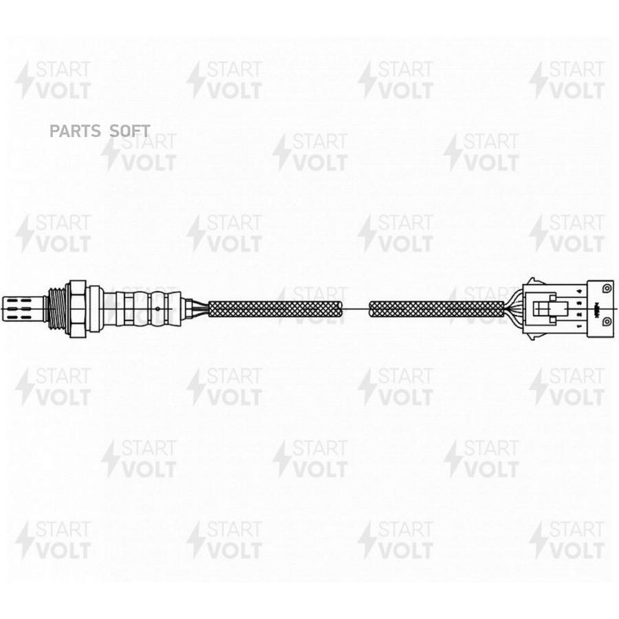 

STARTVOLT Лямбда-зонд Peugeot 206 (98-)/Partner (96-) 1.4i до кат. 565 мм 1шт