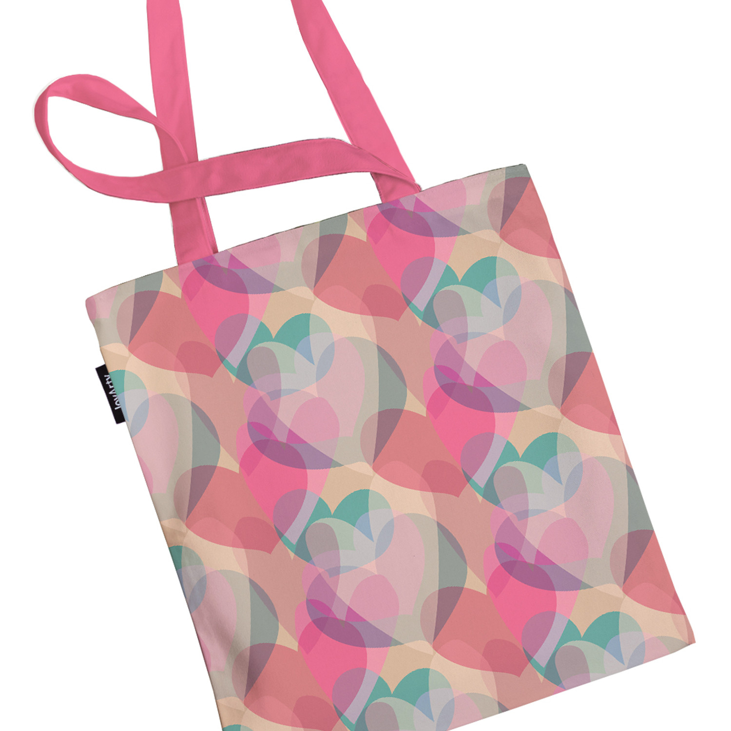 

Шоппер женский JoyArty Боке из сердец разноцветный, Боке из сердец