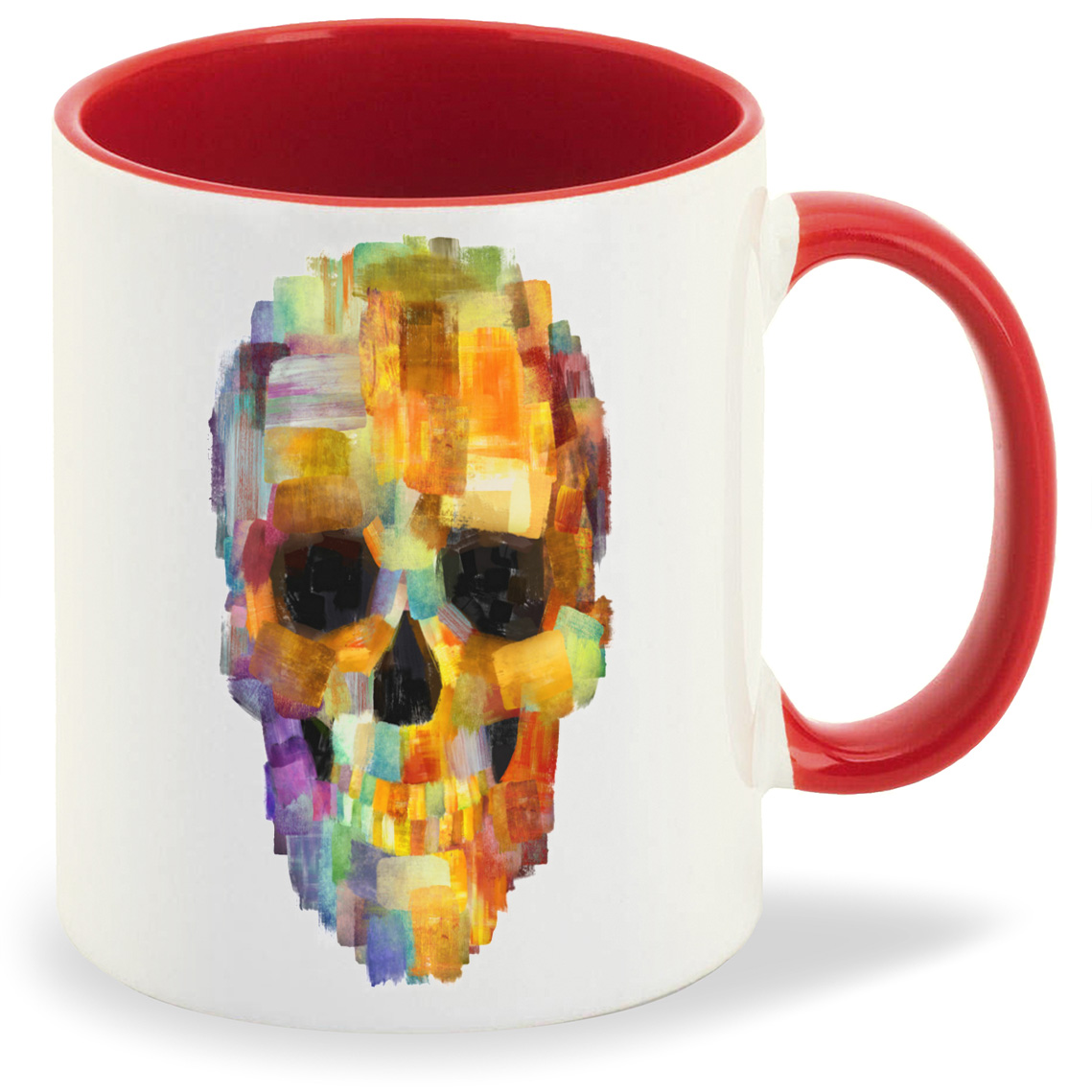 

Кружка CoolPodarok Череп из мазков, Череп из мазков