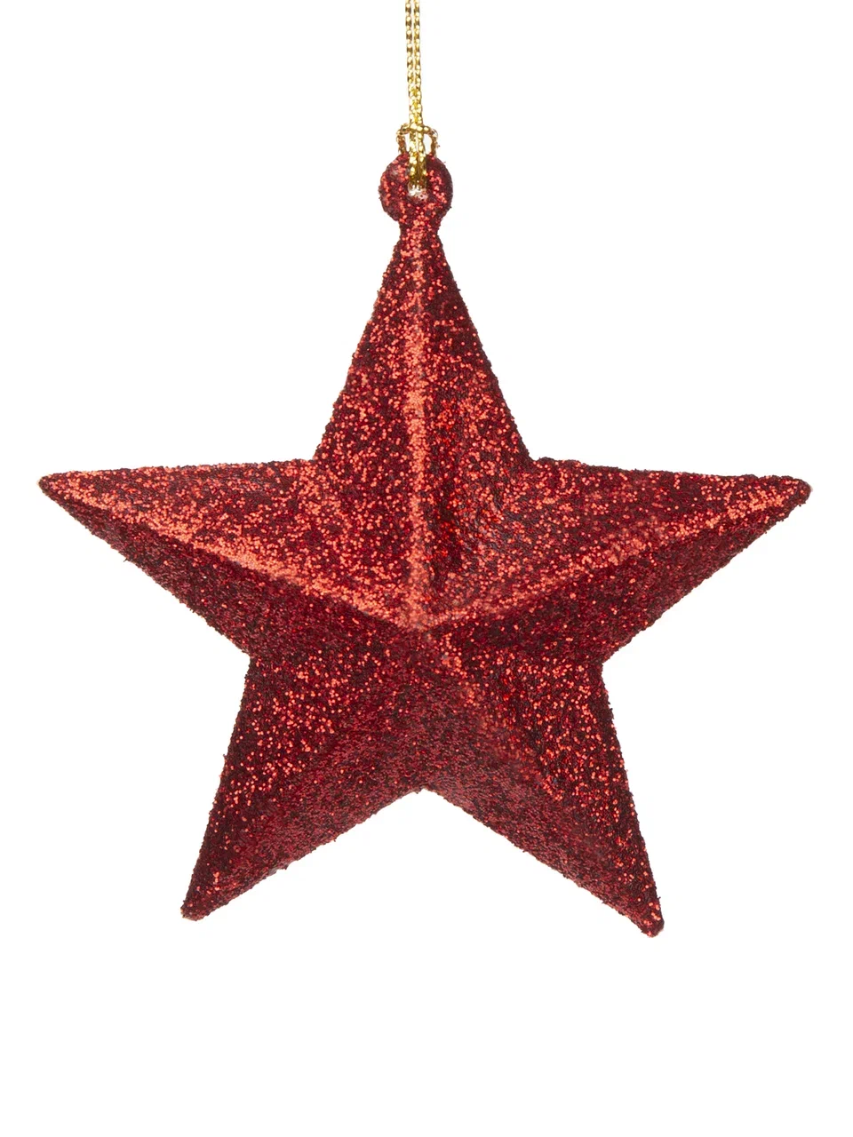 Елочная игрушка Феникс Present Звезда в красном 89097 1 шт. красный