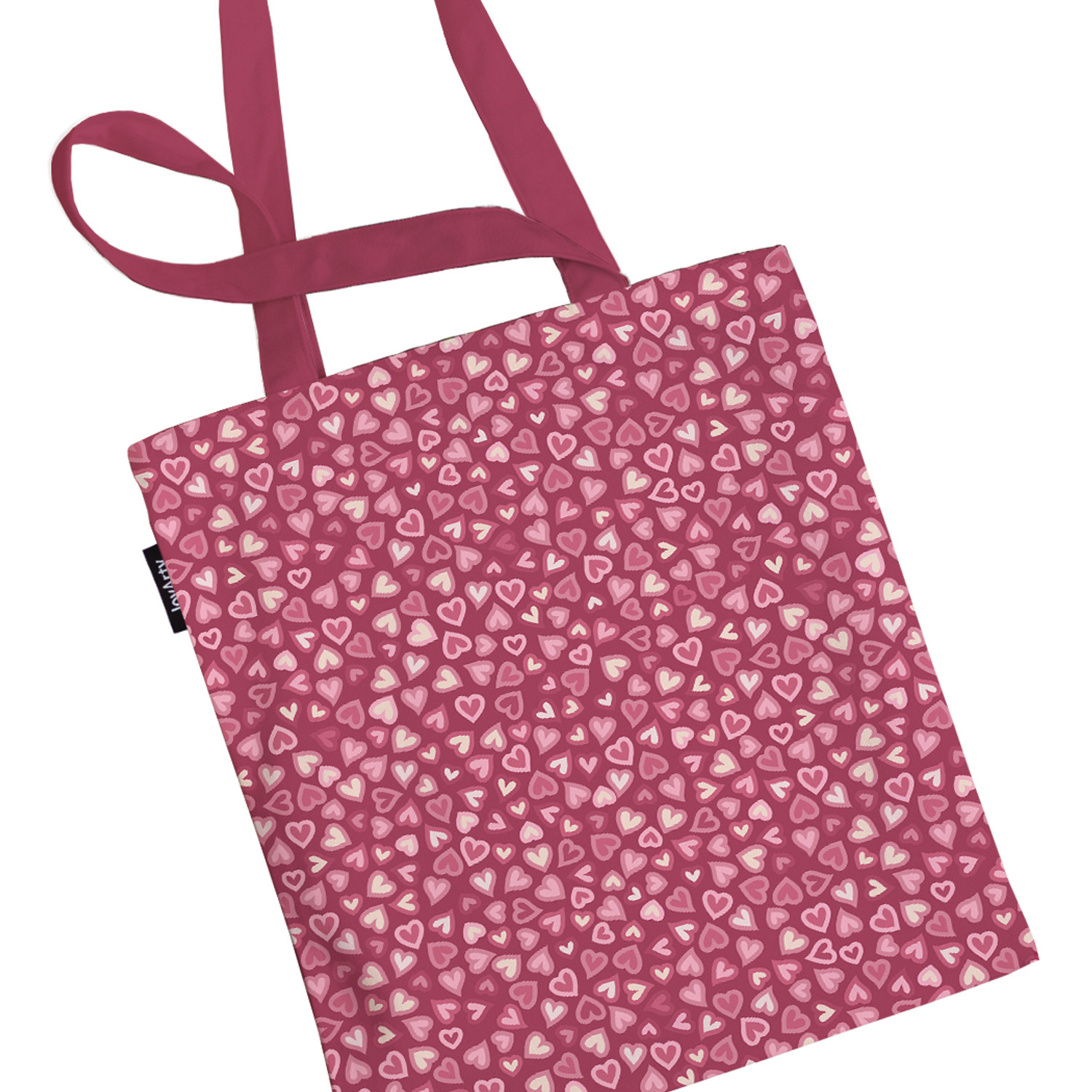 

Шоппер женский JoyArty Светящиеся сердечки розовый, Светящиеся сердечки