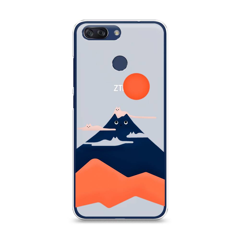 

Чехол на ZTE Blade V9 Vita Кот-гора, Черный;оранжевый, 132550-4