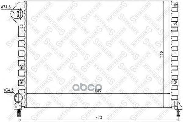

10-25713-Sx Радиатор Системы Охлаждения Fiat Doblo 1.2I 00-05/1.4I 05>/1.6 04>