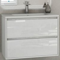 

Тумба под раковину Cezares Glass 60 41791 подвесная Bianco lucido