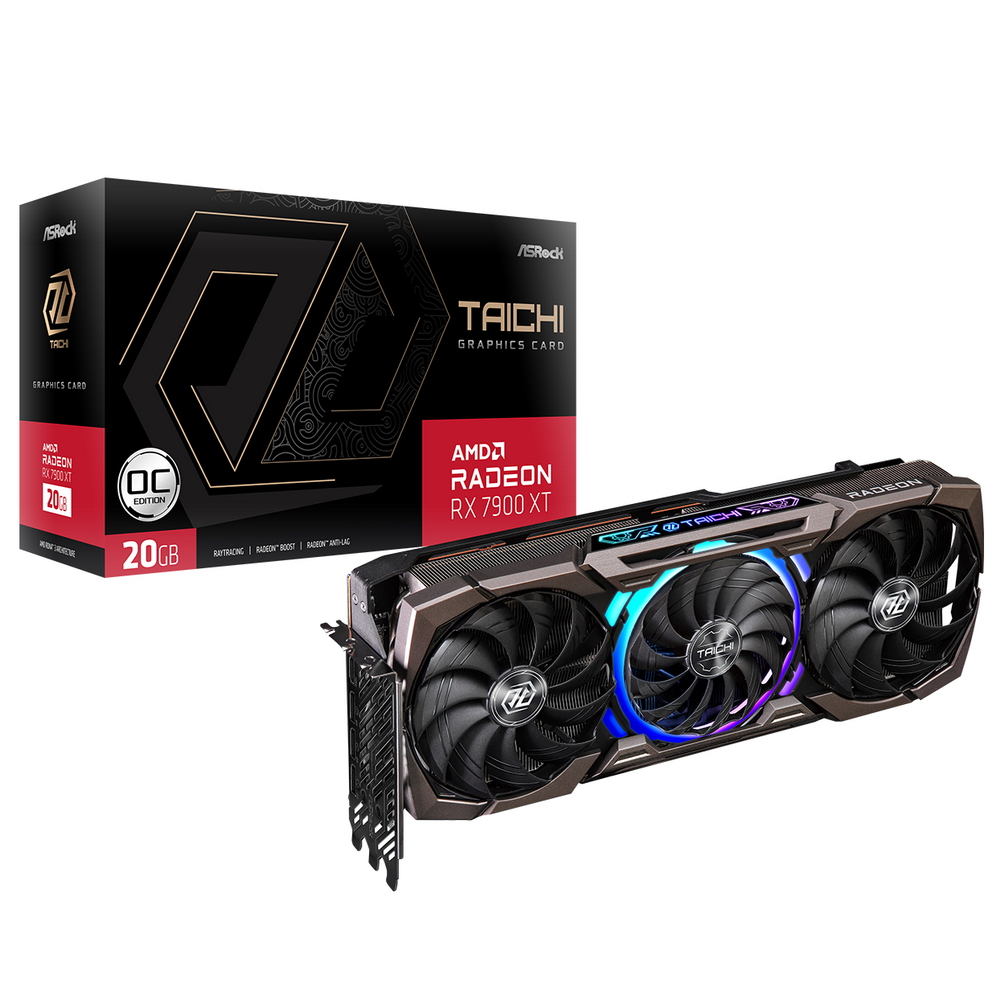 

Видеокарта ASRock AMD Radeon RX 7900 XT (RX7900XT TC 20GO), Radeon RX 7900 XT