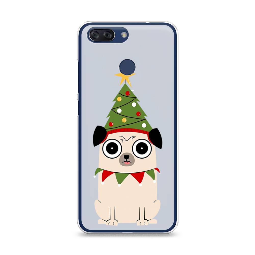 

Чехол на ZTE Blade V9 Vita Собачка с ёлочкой, Бежевый;красный;зеленый, 132550-1