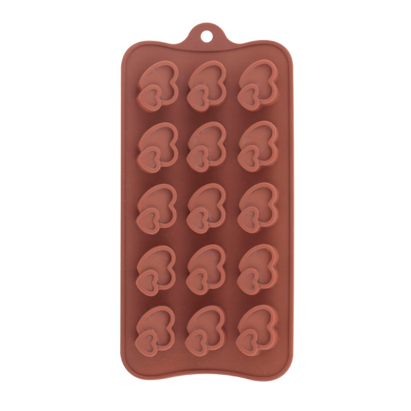 

Форма для конфет Мультидом Сердечки силиконовая 27 x 13 x 1,5 см