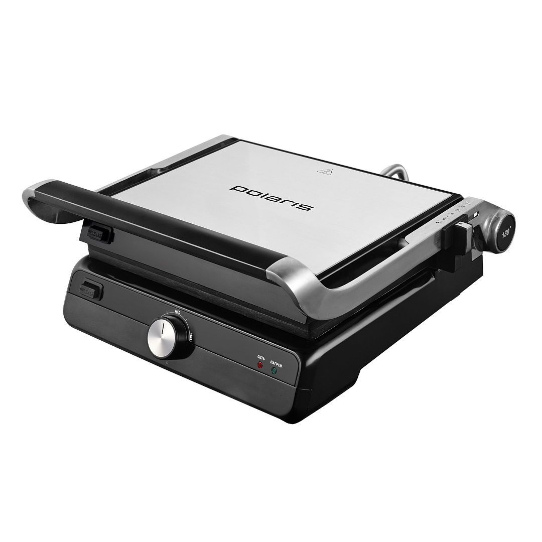 

Электрогриль Polaris PGP 3008 серебристый; черный, PGP 3008
