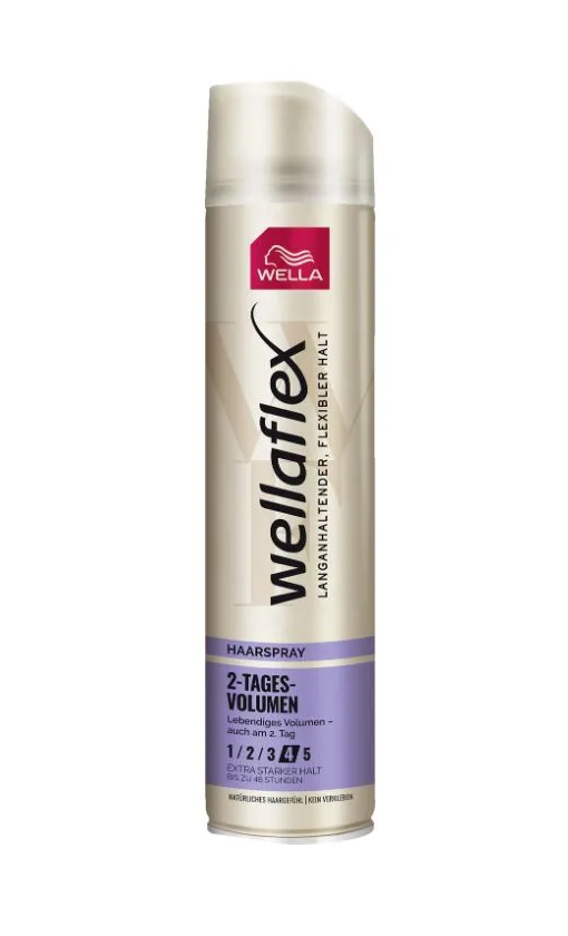 Лак для волос Wella Wellaflex Haarspray 2-Tages Volumen Двухдневный объем, 250 мл лак для волос wellaflex instant volume boost объем 500 мл 2 шт по 250 мл