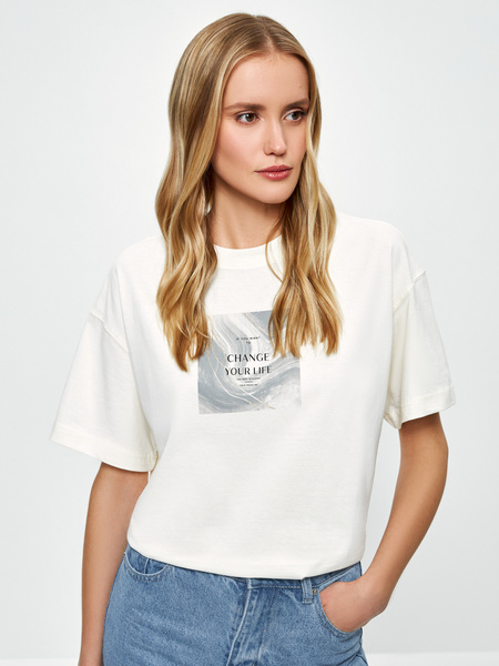 

Футболка женская ZARINA 2460525426 белая XS, 2460525426
