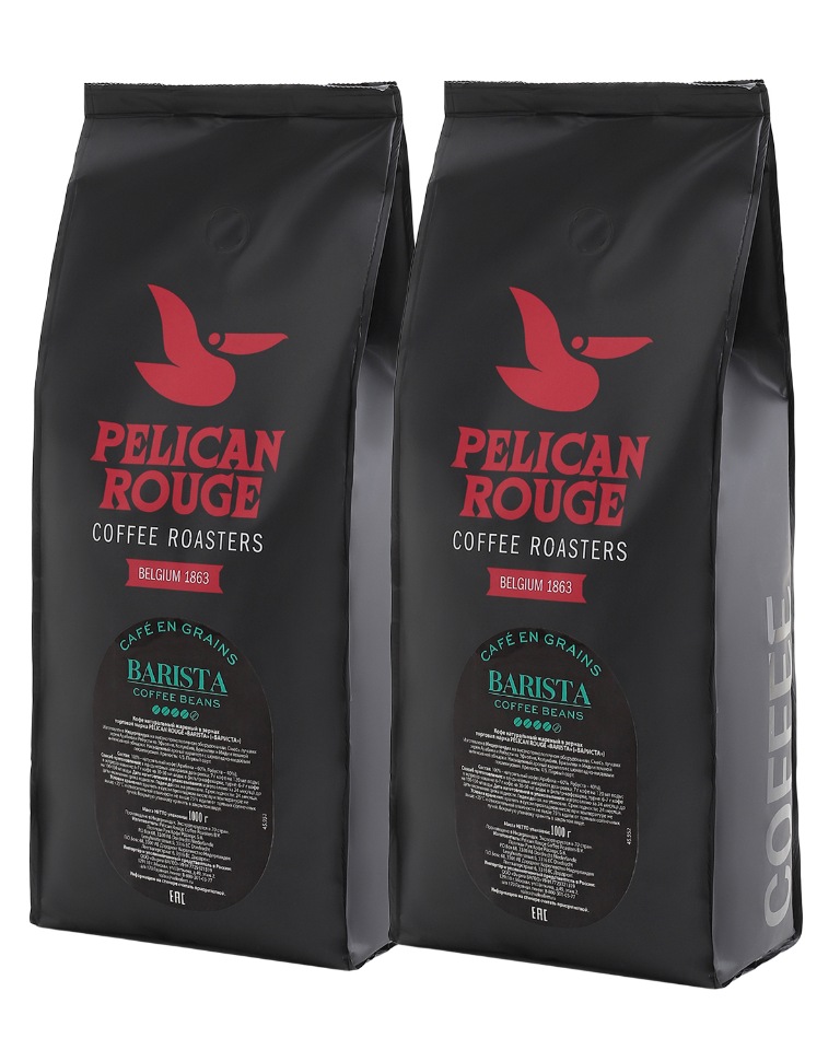 Кофе в зернах PELICAN ROUGE BARISTA, набор из 2 шт. по 1 кг