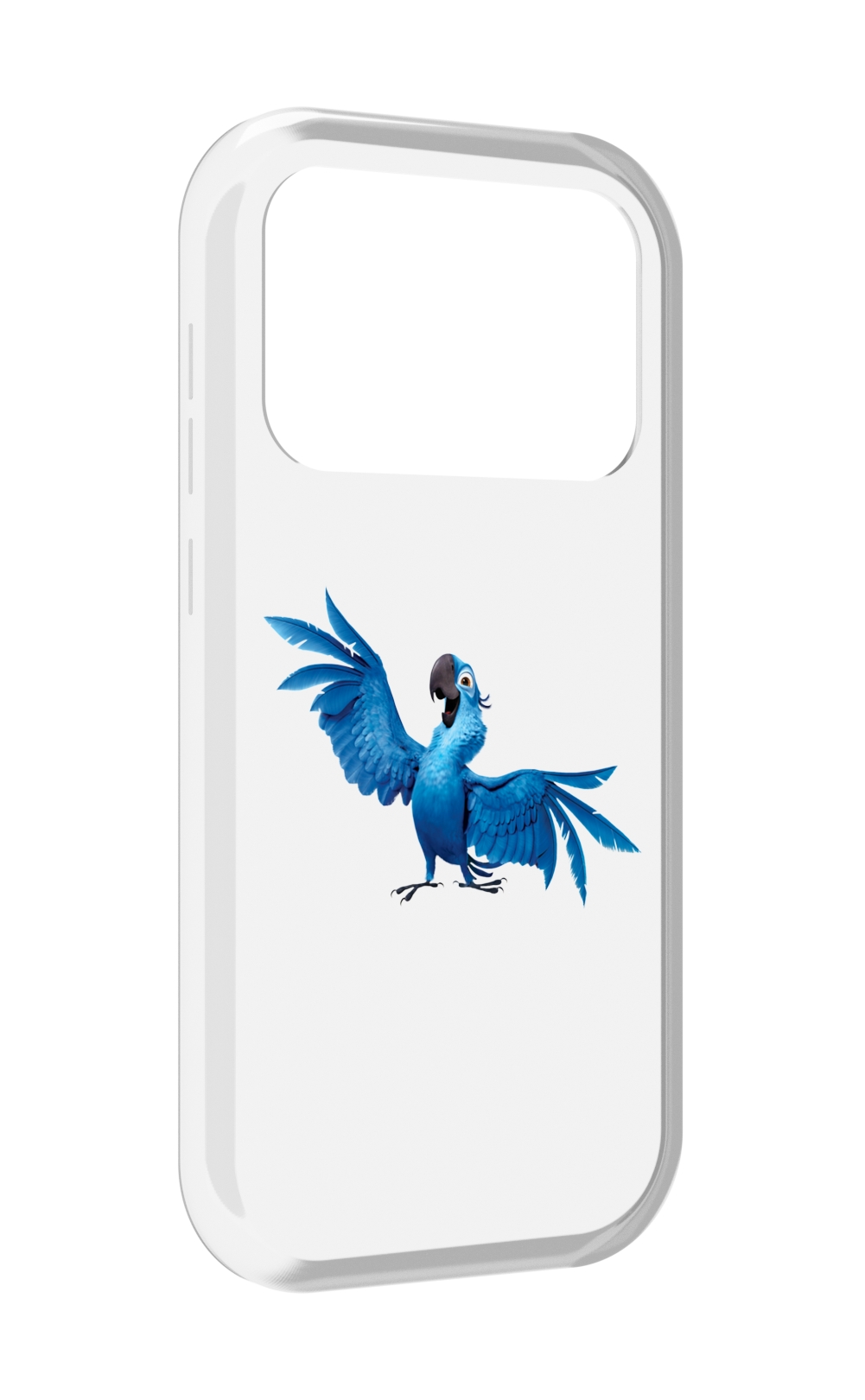 

Чехол MyPads голубой-попугайчик для Oukitel F150 Air1 Pro / F150 Air1, Прозрачный, Tocco