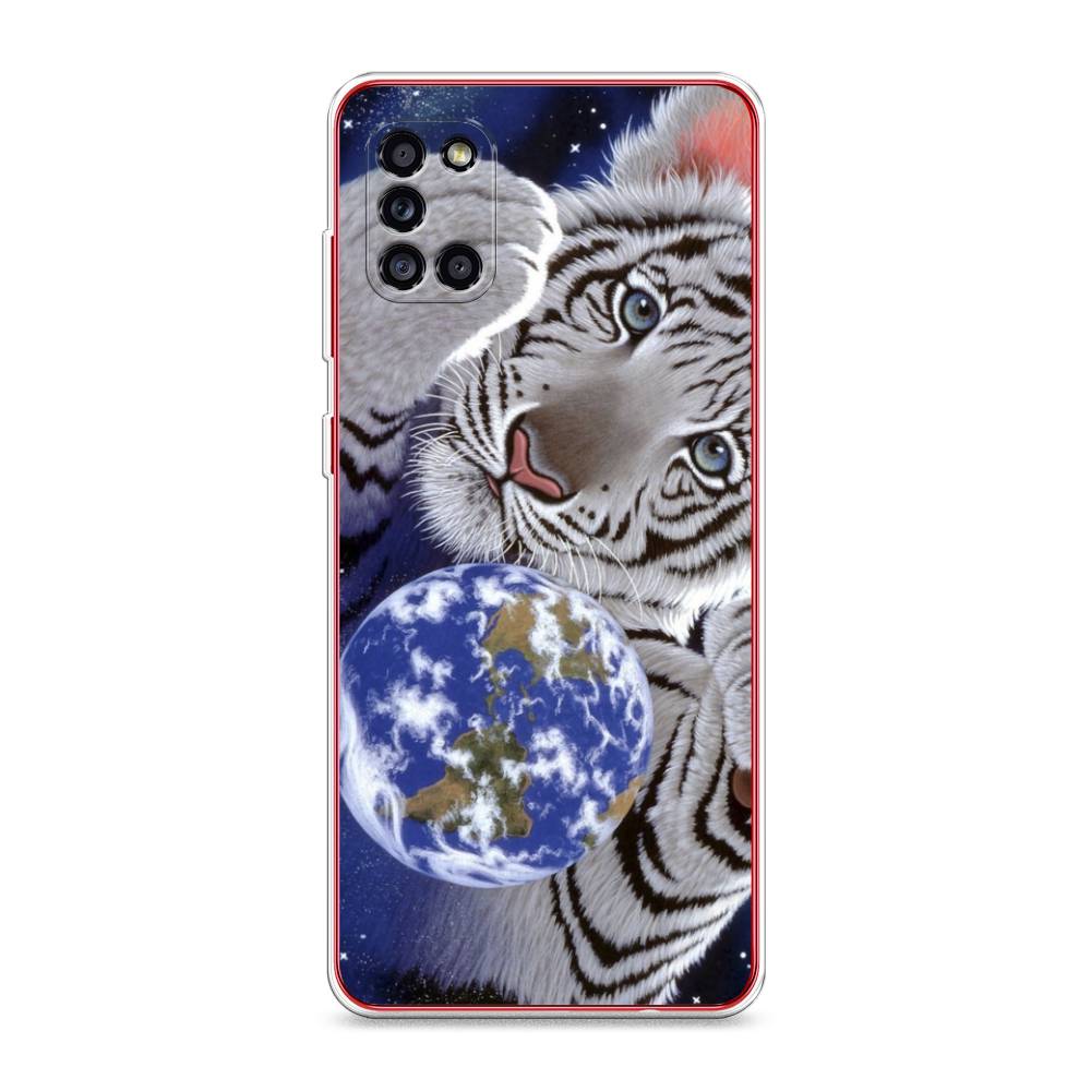 

Чехол на Samsung Galaxy A31 Тигренок и Земля, Синий;белый;черный, 2100350-1