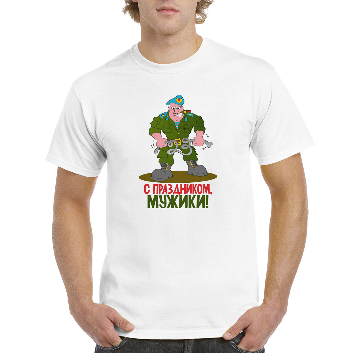 

Футболка унисекс CoolPodarok M0113298 белая 44 RU, Белый, M0113298