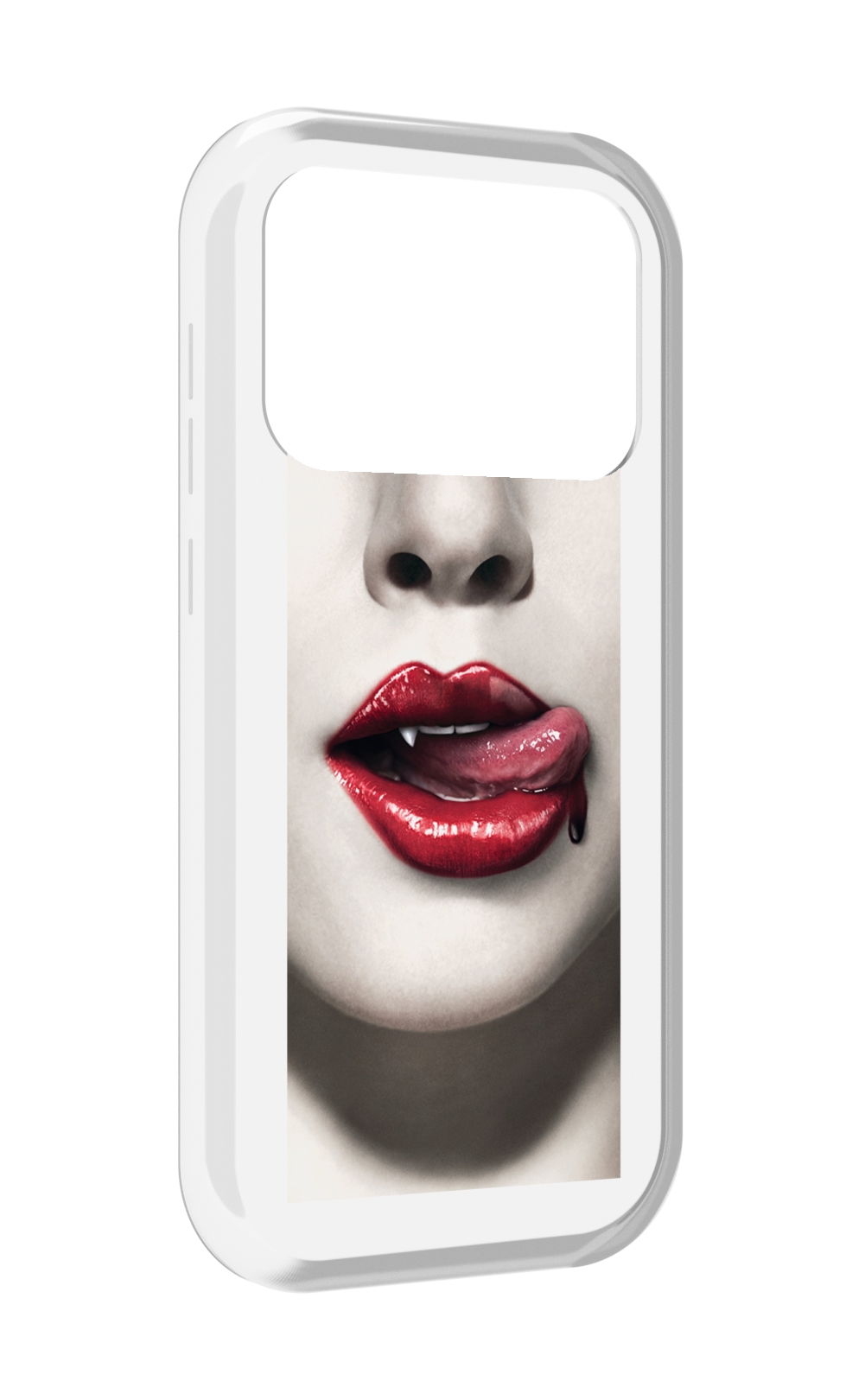 

Чехол MyPads губы-вампирши для Oukitel F150 Air1 Pro / F150 Air1, Прозрачный, Tocco