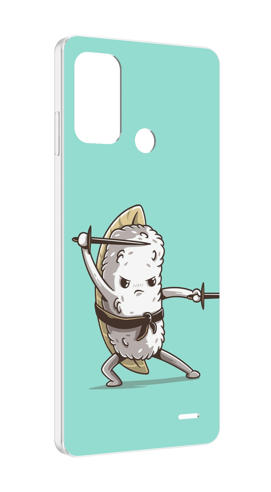 

Чехол MyPads злой суши детский для ZTE Blade A52, Прозрачный, Tocco