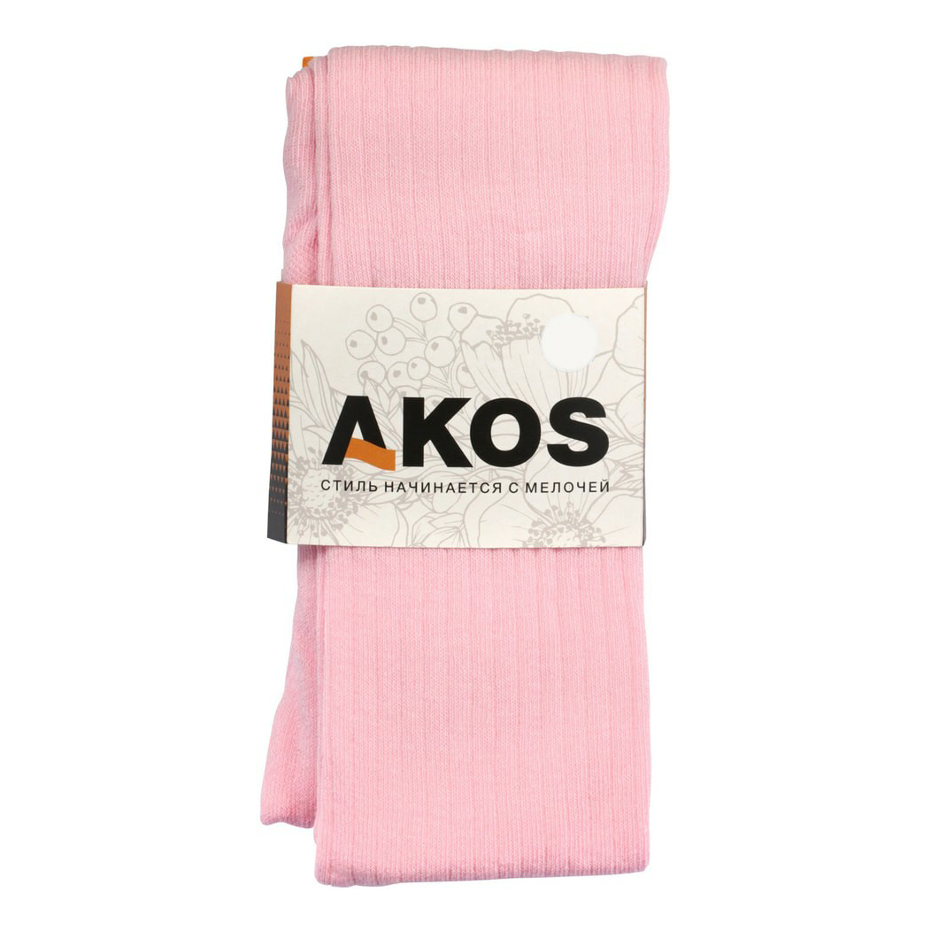 

Колготки для девочки Akos BK51000 001 хлопок розовые р 122-128, Розовый