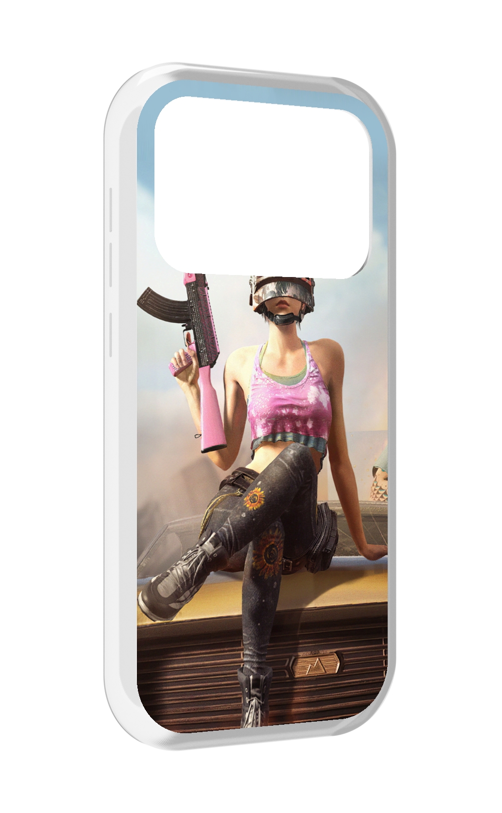 

Чехол MyPads девушка из PUBG для Oukitel F150 Air1 Pro / F150 Air1, Прозрачный, Tocco