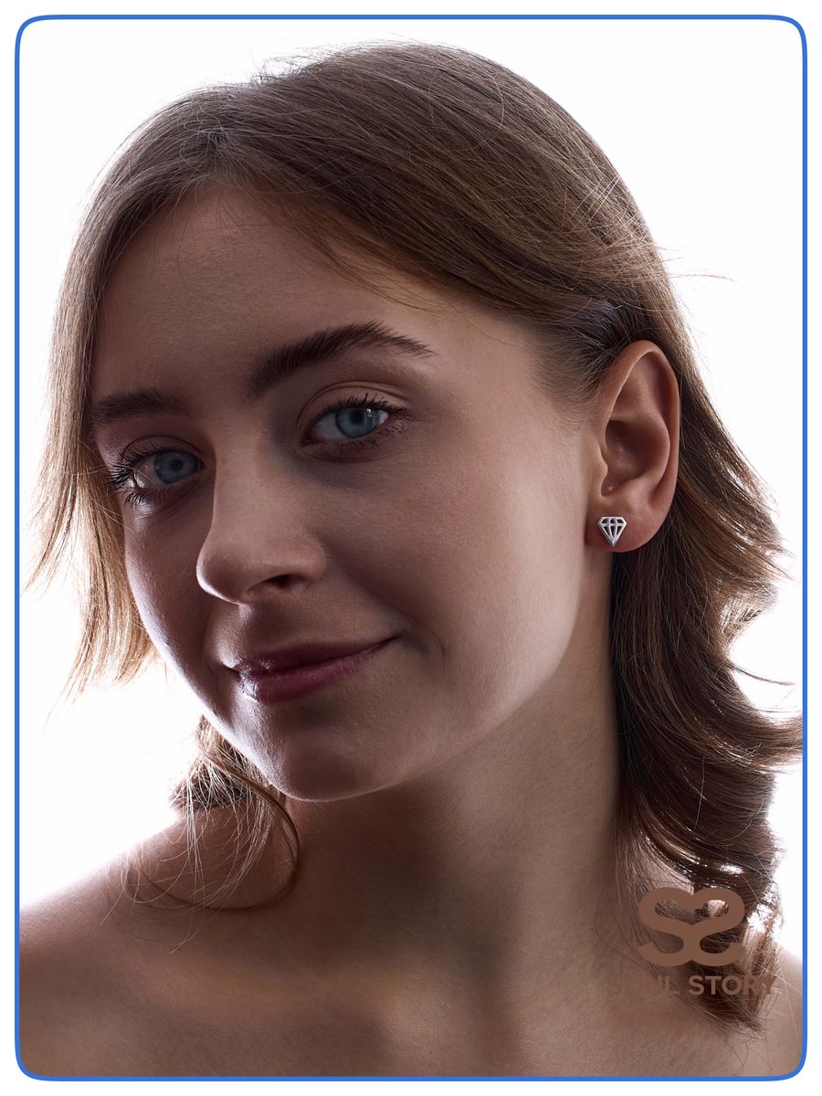 

Серьги пусеты из серебра SOUL STORY 400056, 400056