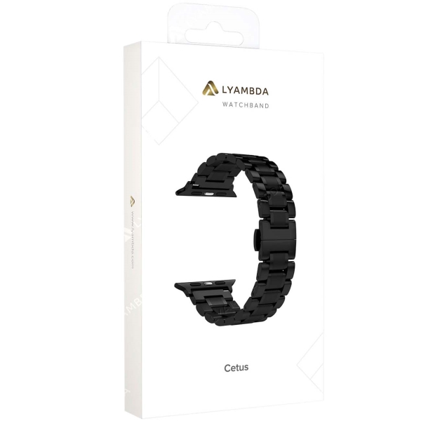 Ремешок Lyambda Apple Watch 38/40mm CETUS DSG-25-40-BK Black (DSG-25-40-BK)