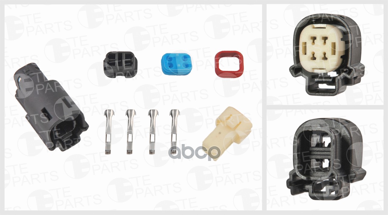 

Разъём 4х Контактный (Комплектация: 4-Pin, 4 Уплотнения, Фиксатор) TE PARTS 7824031