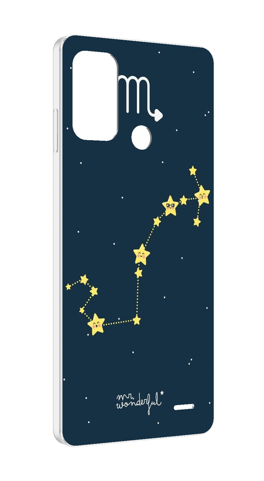 

Чехол MyPads знак зодиака скорпион 1 для ZTE Blade A52, Прозрачный, Tocco