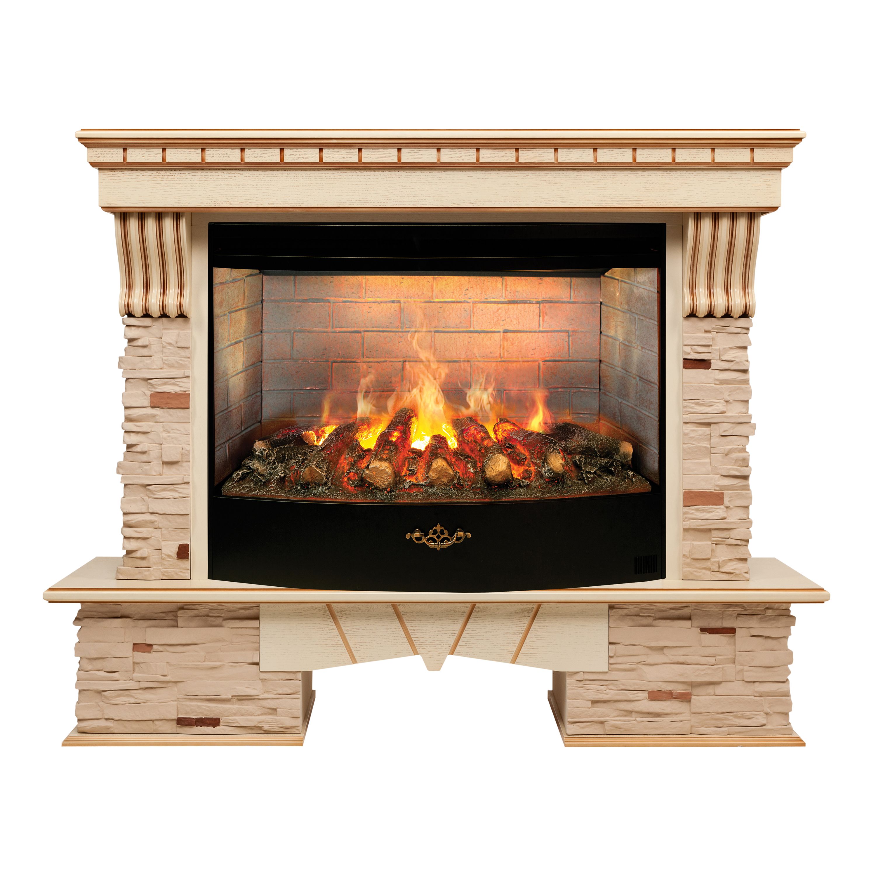 Электрокамин RealFlame Sorento 33/33W WT-619B с очагом 3D Firestar 33