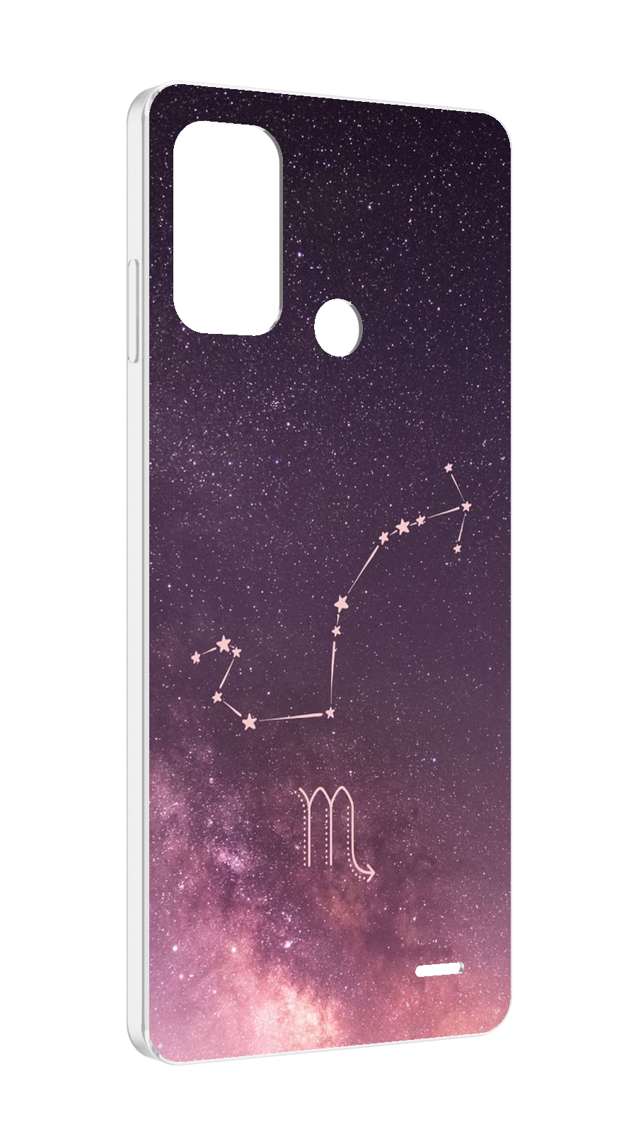 

Чехол MyPads знак зодиака скорпион 4 для ZTE Blade A52, Прозрачный, Tocco