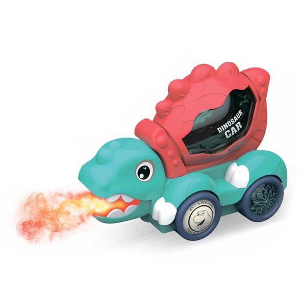 Интерактивная игрушка Наша Игрушка Динозавр, мятный/красный