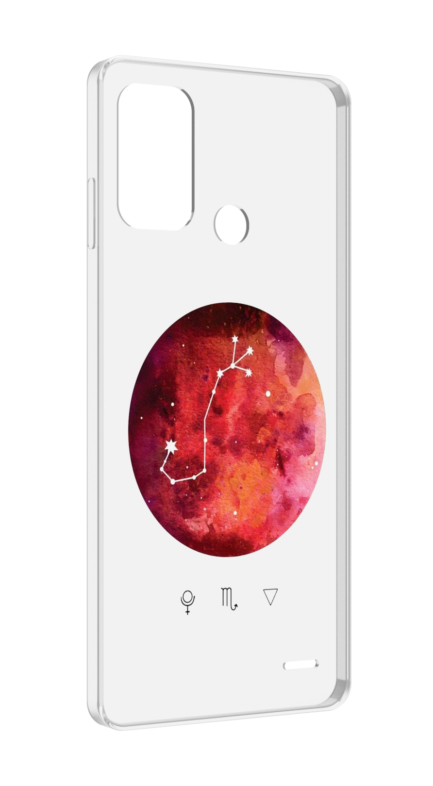 

Чехол MyPads знак зодиака скорпион 6 для ZTE Blade A52, Прозрачный, Tocco