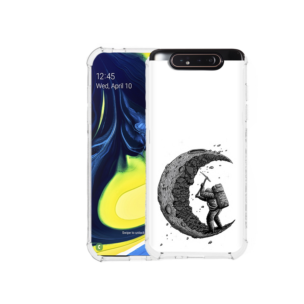 

Чехол MyPads Tocco для Samsung Galaxy A80 камненная луна (PT128473.599.384), Прозрачный, Tocco
