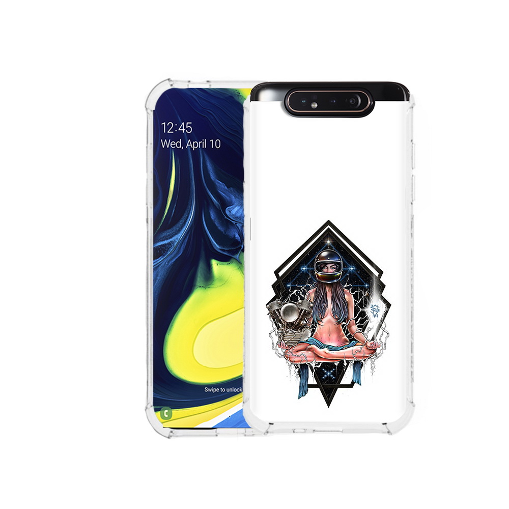

Чехол MyPads Tocco для Samsung Galaxy A80 красивая девушка в шлеме (PT128473.599.406), Прозрачный, Tocco