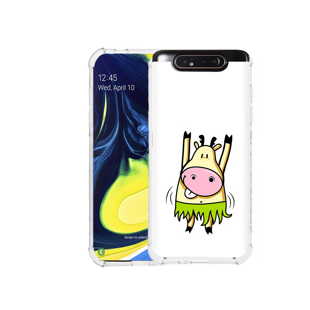 

Чехол MyPads Tocco для Samsung Galaxy A80 Веселая корова (PT128473.599.42), Прозрачный, Tocco