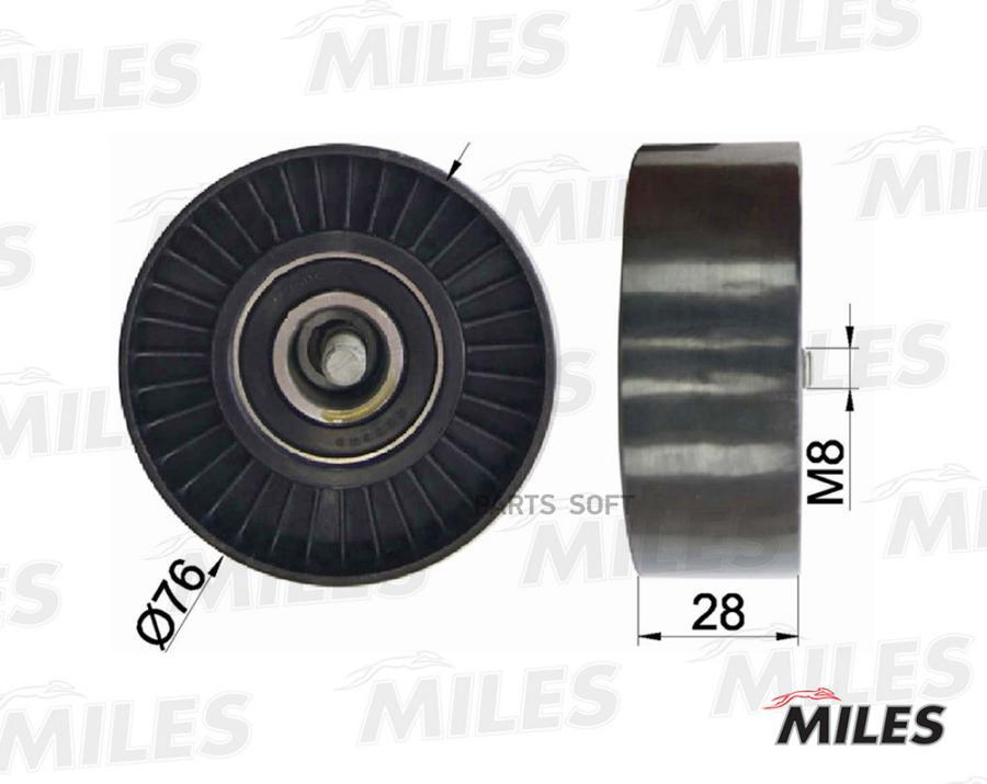 

MILES Ролик ремня приводного MILES ag03081
