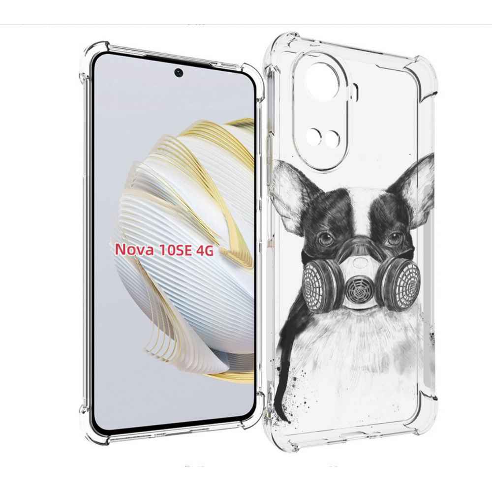 

Чехол MyPads Французский бульдог для Huawei Nova 10 SE, Прозрачный, Tocco