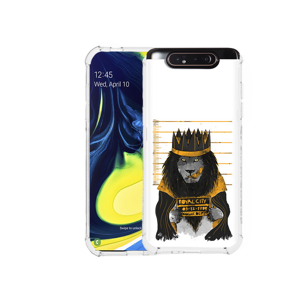 

Чехол MyPads Tocco для Samsung Galaxy A80 лев в законе (PT128473.599.435), Прозрачный, Tocco