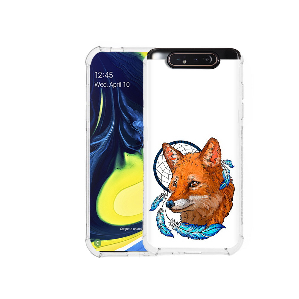 

Чехол MyPads Tocco для Samsung Galaxy A80 лиса и ловец снов (PT128473.599.438), Прозрачный, Tocco