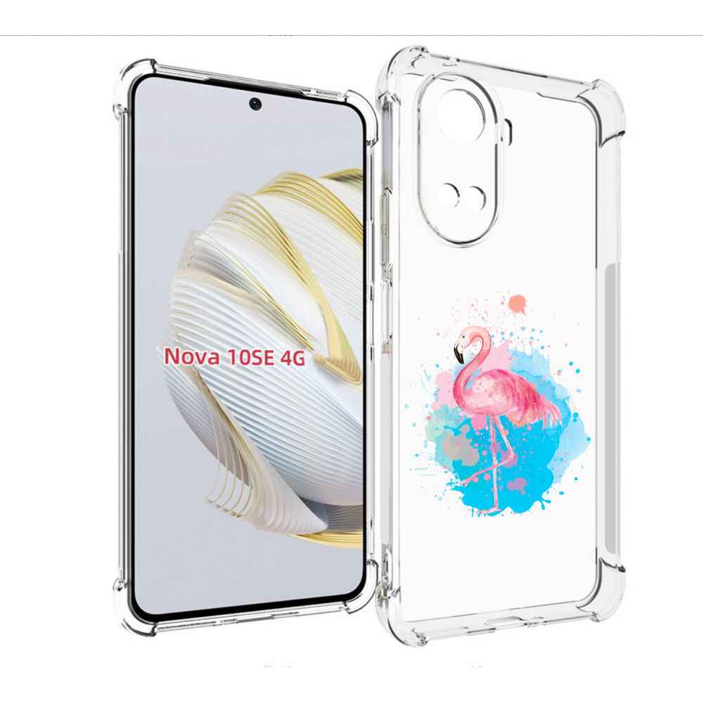 

Чехол MyPads акварельное-фламинго для Huawei Nova 10 SE, Прозрачный, Tocco