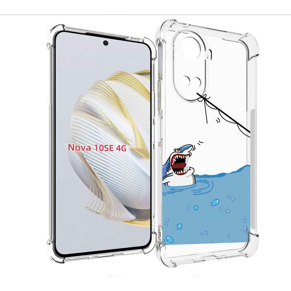 

Чехол MyPads акула-рисунок для Huawei Nova 10 SE, Прозрачный, Tocco