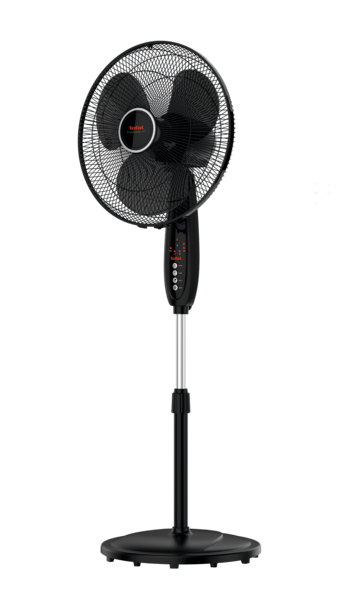 Вентилятор напольный Tefal VF3910F0 черный вентилятор напольный zanussi zff 901n 45 вт 40 см с таймером и пультом управления