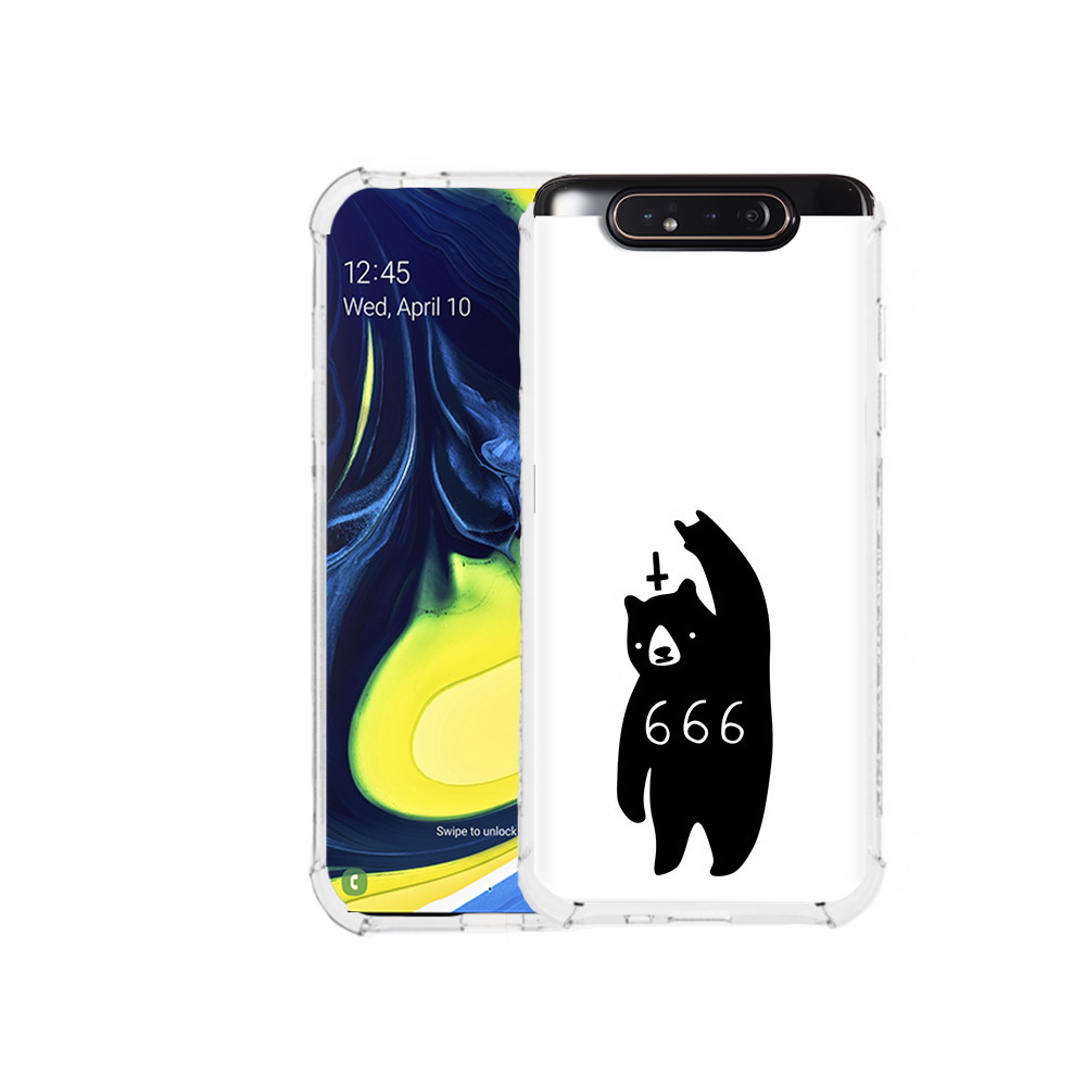 

Чехол MyPads Tocco для Samsung Galaxy A80 медведь 666 (PT128473.599.462), Прозрачный, Tocco