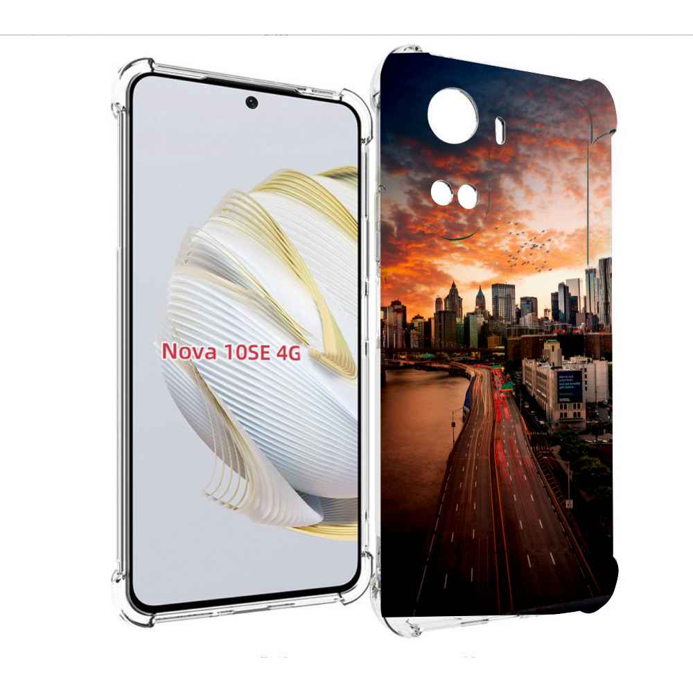 

Чехол MyPads американский город фото для Huawei Nova 10 SE, Прозрачный, Tocco