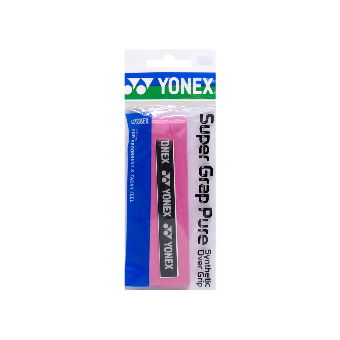 Обмотка для ручки ракетки Yonex Overgrip AC108EX Super Grap Pure х1, Pink