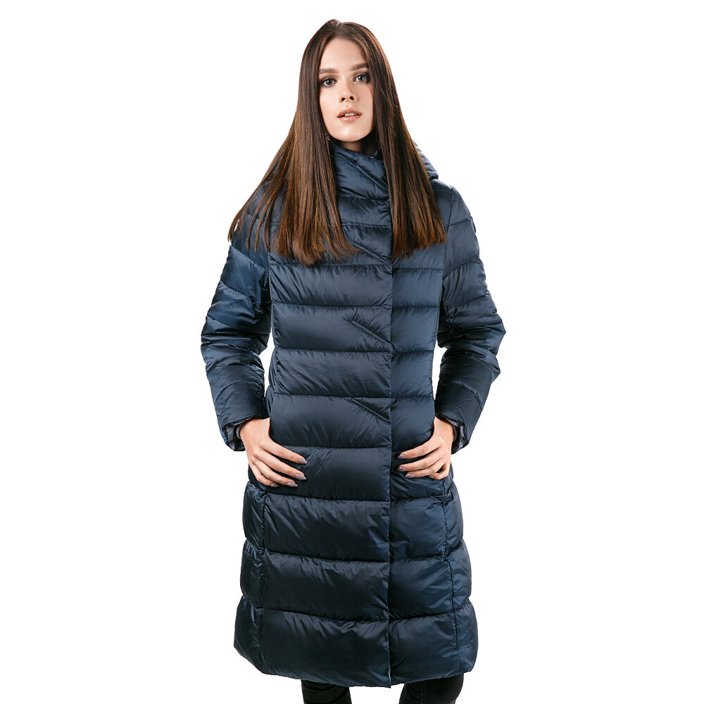 Пальто женское Westfalika 2019-356B-L24Z-1 синее 48 RU