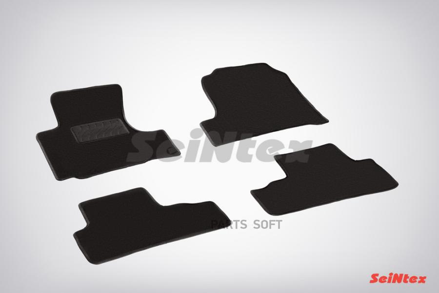 

Ворсовые LUX коврики в салон Seintex для Honda CR-V III 2006-2012 (черные, 82755)