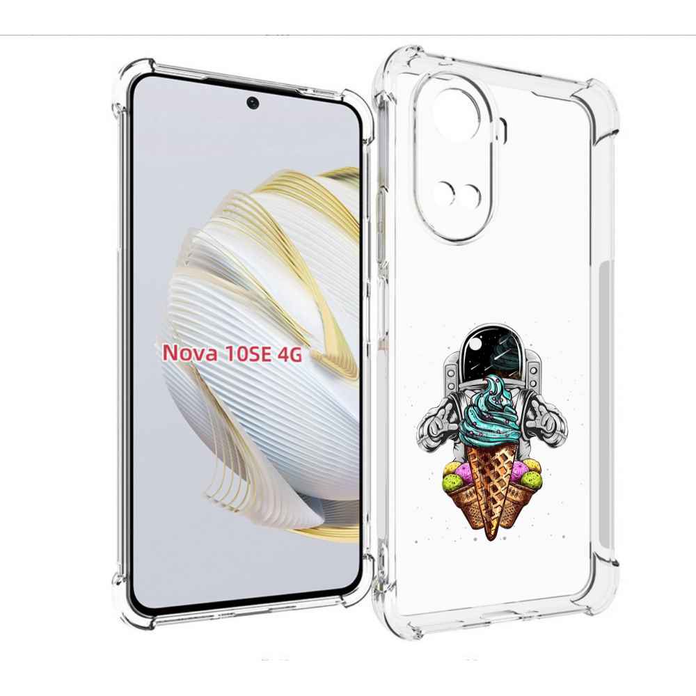 

Чехол MyPads астронавт-любит-мороженное для Huawei Nova 10 SE, Прозрачный, Tocco