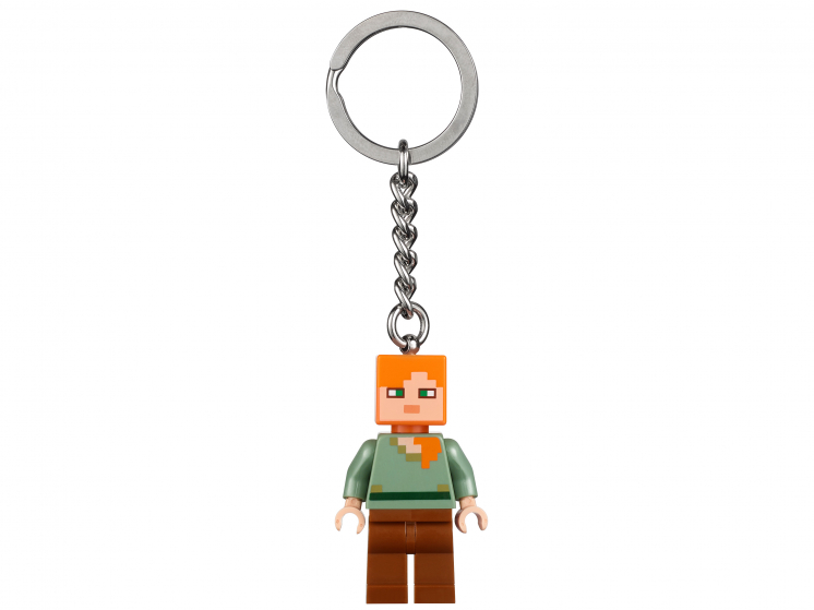 

брелок LEGO 853819 Minecraft Алекс, 1 шт, Разноцветный, Minecraft