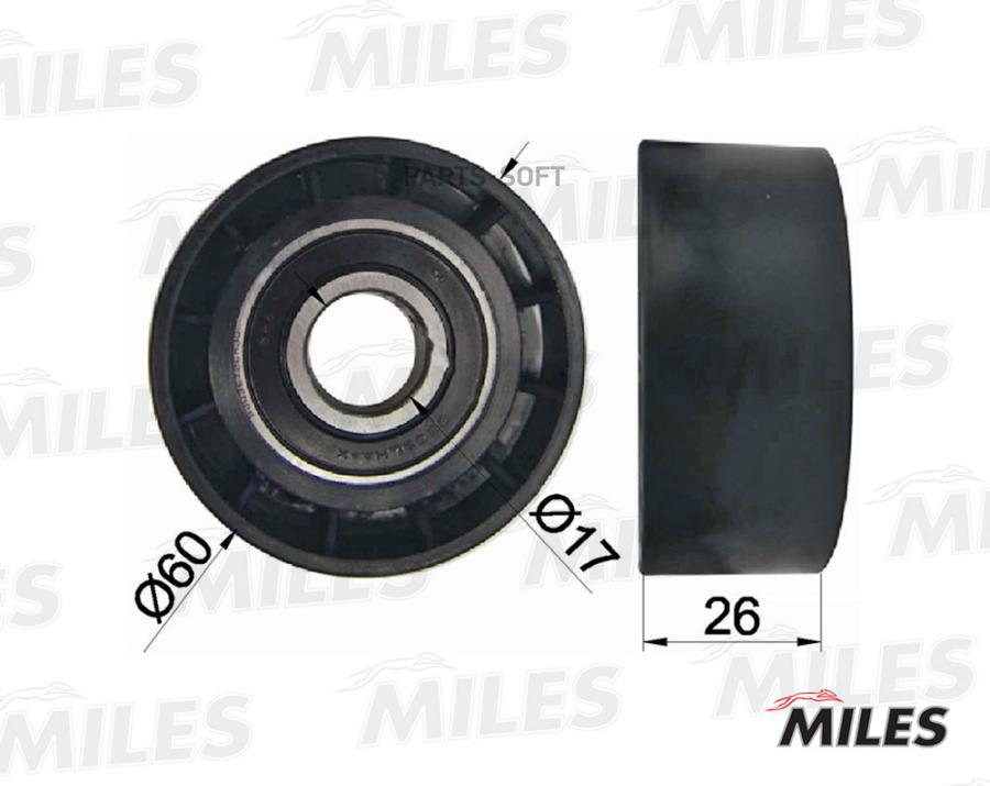 

MILES Ролик ремня приводного MILES ag03013